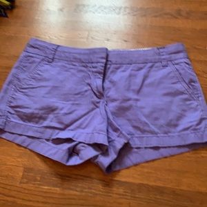 J Crew Chino Shorts Size 8 3" Inseam Purple